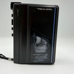 Realistic Minisette-20 Voice Actuated Cassette Recorder 14-1055A Vintage TESTED